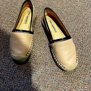 Karl Logerfield flats espadrilles. LIKE NEW 
Great shape! Worn once.